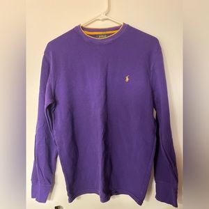 Ralph Lauren Purple Long Sleeve Thermal Shirt